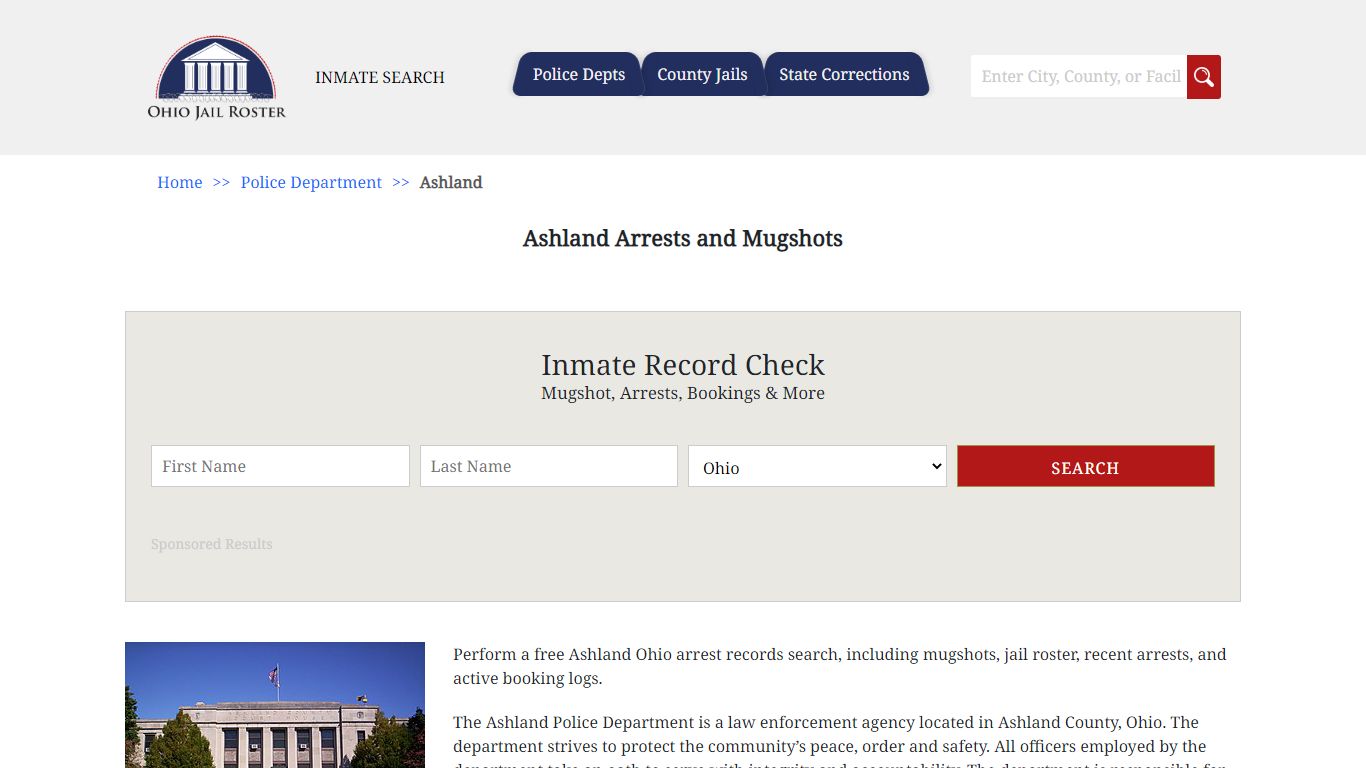 Ashland Arrests and Mugshots | Jail Roster Search